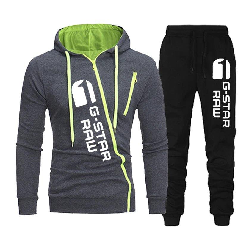 Zipper Tracksuit Hoodie + SweatpantsAzizaK
